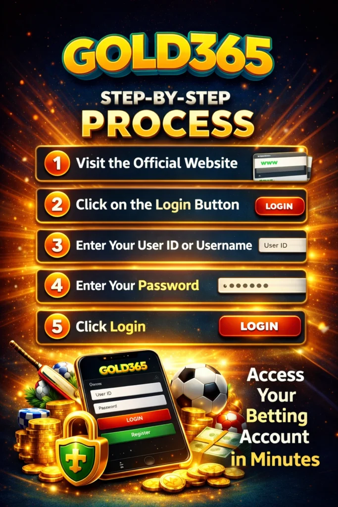 gold365 login step by step process for secure account access
