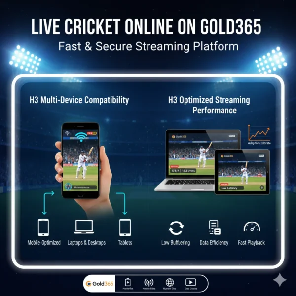 Live Cricket Online streaming on smartphone, tablet, and laptop devices