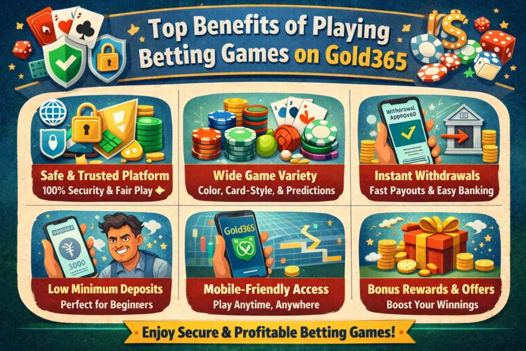 Top benefits of playing betting games securely on Gold365.