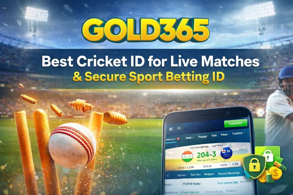 Gold365 best cricket ID platform for live cricket matches and secure sport betting ID access