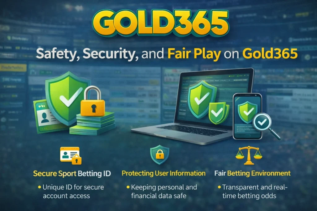 Gold365 online betting platform security with secure sport betting ID and fair betting environment