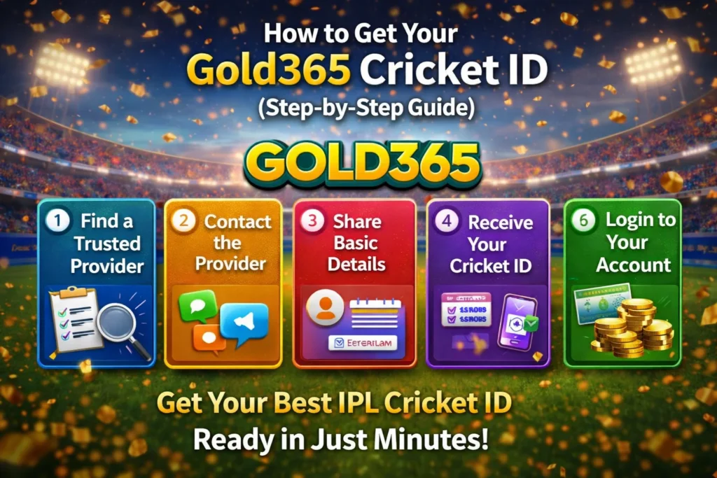 Step by step guide to get Gold365 Best IPL Cricket ID easily
