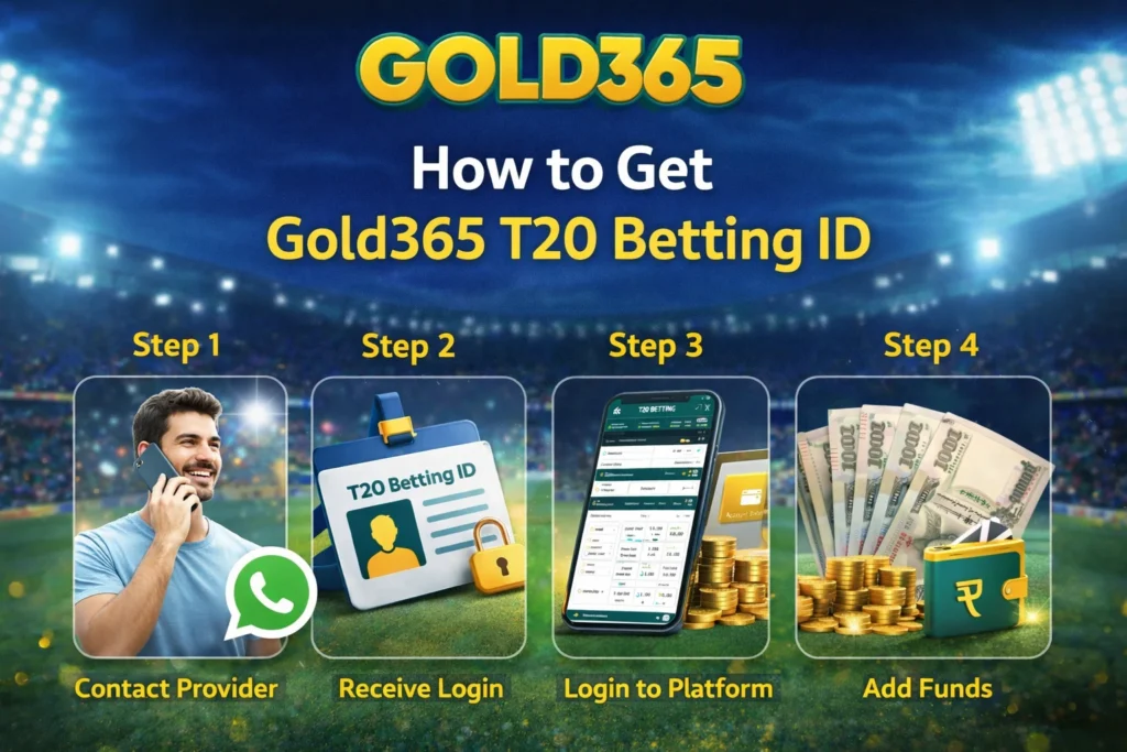 Step-by-step process to get Gold365 T20 Betting ID online