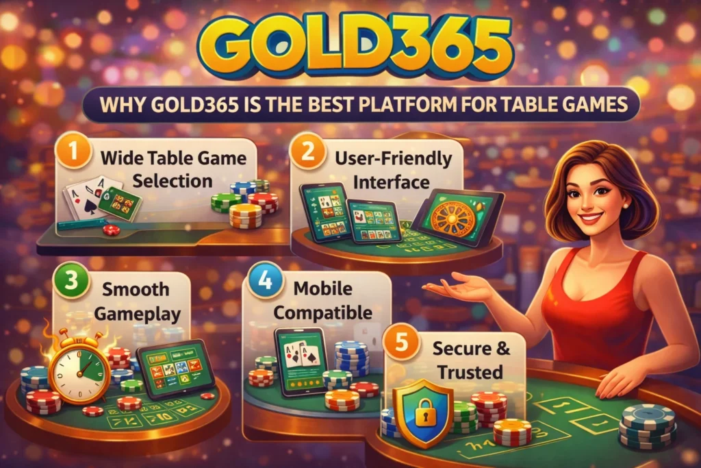 why gold365 is the best platform for online table games